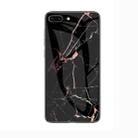 Marble Glass Protective Case for iPhone 7 Plus / 8 Plus(Black Gold) - 1