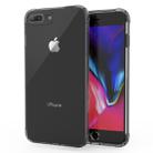 Transparent TPU Airbag Shockproof Case for iPhone 8 Plus & 7 Plus (Black) - 1