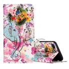 For iPhone 8 Plus & 7 Plus Embossed Flower Elephant Pattern Elephant Pattern Horizontal Flip Leather Case with Holder & Card Slots & Wallet & Photo Frame - 1