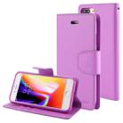 GOOSPERY SONATA DIARY for iPhone 8 Plus & 7 Plus Business Style Magnetic Clasp Horizontal Flip Leather Case with Holder & Card Slots & Wallet(Purple) - 1