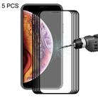 For iPhone X / XS ENKAY Hat-Prince 0.2mm 9H 2.5D Full Screen Tempered Glass Film(Black) - 1