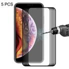 For iPhone XS Max ENKAY Hat-Prince 0.2mm 9H 2.5D Full Screen Tempered Glass Film(Black) - 1