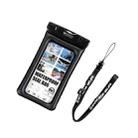 WK WT-Q01 Waterproof Bag with Lanyard for Smart Phones 6.5 inch or Below(Black) - 1