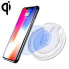 FANTASY 5V 1A Output Qi Standard Ultra-thin Wireless Charger with Charging Indicator, Support QI Standard Phones(White) - 1