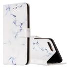 For iPhone 8 Plus & 7 Plus White Marble Pattern Horizontal Flip Leather Case with Holder & Card Slots & Wallet - 1