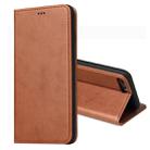 Dermis Texture PU Horizontal Flip Leather Case for iPhone 7 Plus / 8 Plus, with Holder & Card Slots & Wallet(Brown) - 1