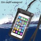 PVC Transparent Universal IPX8 Waterproof Bag with Lanyard for Smart Phones below 6.3 inch (Green) - 6