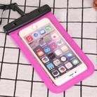 PVC Transparent Universal IPX8 Waterproof Bag with Lanyard for Smart Phones below 6.3 inch (Rose Red) - 1
