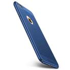 MOFI for iPhone 8 Plus Honeycomb Texture Breathable PC Shockproof Protective Back Case (Blue) - 1