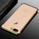 CAFELE For iPhone 8 Plus & 7 Plus Color Electroplating TPU Soft Protective Back Cover Case(Gold) - 1