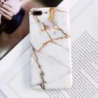 For iPhone 8 Plus & 7 Plus Green Marble Pattern TPU Full Coverage Shockproof Protective Back Cover Case - 1