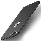 MOFI for iPhone 8 Plus Frosted PC Ultra-thin Edge Fully Wrapped Up Protective Case Back Cover (Black) - 1