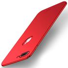 MOFI for iPhone 8 Plus Frosted PC Ultra-thin Edge Fully Wrapped Up Protective Case Back Cover (Red) - 1