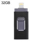 easyflash RQW-01B 3 in 1 USB 2.0 & 8 Pin & Micro USB 32GB Flash Drive(Black) - 1