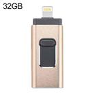 easyflash RQW-01B 3 in 1 USB 2.0 & 8 Pin & Micro USB 32GB Flash Drive(Gold) - 1