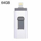 easyflash RQW-01B 3 in 1 USB 2.0 & 8 Pin & Micro USB 64GB Flash Drive(Silver) - 1