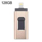 easyflash RQW-01B 3 in 1 USB 2.0 & 8 Pin & Micro USB 128GB Flash Drive(Gold) - 1