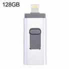 easyflash RQW-01B 3 in 1 USB 2.0 & 8 Pin & Micro USB 128GB Flash Drive(Silver) - 1