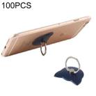 100 PCS Universal Cat Shape 360 Degree Rotatable Ring Stand Holder for Almost All Smartphones (Navy Blue) - 1