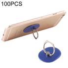 100 PCS Universal Oval Shape 360 Degree Rotatable Ring Stand Holder for Almost All Smartphones(Blue) - 1