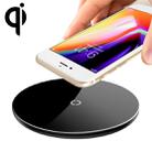 Baseus Aluminium Alloy + Glass 10W Max Qi Wireless Charger Pad with 1.2m 8 Pin Cable(Black) - 1