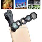 APEXEL APL-DG5 5 in 1 Universal 15X Macro Lens+0.63X Wide-angle Lens+198 Degrees Fisheye Lens+2X Telephoto Lens+CPL Lens, For iPhone, Samsung, Huawei, Xiaomi, HTC and Other Smartphones, Ultra-thin Digital Camera - 1