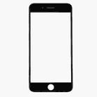 for iPhone 8 Plus Front Screen Outer Glass Lens with Front LCD Screen Bezel Frame(Black) - 2