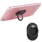 Universal Phone Adhesive Metal Plate 360 Degree Rotation Stand Finger Grip Ring Holder(Black) - 1