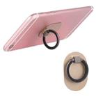 Universal Phone Adhesive Metal Plate 360 Degree Rotation Stand Finger Grip Ring Holder(Gold) - 1