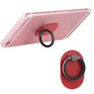 Universal Phone Adhesive Metal Plate 360 Degree Rotation Stand Finger Grip Ring Holder(Red) - 1