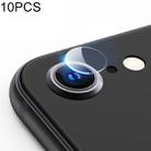 For iPhone SE 2020 10pcs 9H 2.5D Round Edge Rear Camera Lens Tempered Glass Film - 1