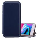 For iPhone 6 Plus & 6s Plus & 7 Plus & 8 Plus Ultra-thin Magnetic Horizontal Flip Shockproof Protective Leather Case with Holder & Card Slot (Dark Blue) - 1