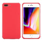 For iPhone 8 Plus & 7 Plus Dropproof Protective Soft TPU Back Case Cover(Red) - 1