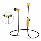 K03 Sports Magnetic Earbuds Wireless Bluetooth V4.2 Stereo Headset with Mic & TF Card Slot, For iPhone, Samsung, Huawei, Xiaomi, HTC and Other Smartphones (Gold) - 1