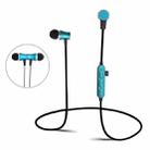 K03 Sports Magnetic Earbuds Wireless Bluetooth V4.2 Stereo Headset with Mic & TF Card Slot, For iPhone, Samsung, Huawei, Xiaomi, HTC and Other Smartphones (Blue) - 1