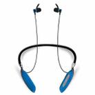 V89 Steel Wire Cord Earbuds Wireless Bluetooth V4.2 Sports Gym HD Stereo Headset with Mic, For iPhone, Samsung, Huawei, Xiaomi, HTC and Other Smartphones(Blue) - 1