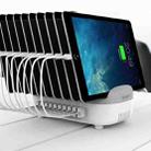 ORICO DUK-10P 120W 10 USB Ports Smart Charging Station with Phone & Tablet Stand, US Plug(White) - 1