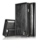 CaseMe-003 for iPhone 8 Plus & 7 Plus PU + PC Business Style Crazy Horse Texture Horizontal Flip Leather Case with Holder & Card Slots & Wallet(Black) - 1