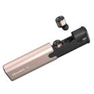 AWEI T8 Mini 2 in 1 Headset Wireless Bluetooth V4.2 In-ear Stereo Earphone with Mic & Charging Dock Case, For iPhone, Samsung, Huawei, Xiaomi, HTC and Other Smartphones (Gold) - 3