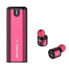 AWEI T8 Mini 2 in 1 Headset Wireless Bluetooth V4.2 In-ear Stereo Earphone with Mic & Charging Dock Case, For iPhone, Samsung, Huawei, Xiaomi, HTC and Other Smartphones (Red) - 2