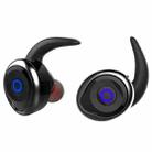 AWEI T1 Sports Headset IPX4 Waterproof Wireless Bluetooth V4.2 Stereo Earphone, Support TWS(Black) - 1