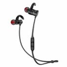 AWEI AK5 Sports Waterproof Earphone Wireless Bluetooth In-ear Headphone with Mic & Smart Magnetic Auto Swtich , For iPhone, Samsung, Huawei, Xiaomi, HTC and Other Smartphones(Black) - 2