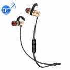 AWEI AK5 Sports Waterproof Earphone Wireless Bluetooth In-ear Headphone with Mic & Smart Magnetic Auto Swtich , For iPhone, Samsung, Huawei, Xiaomi, HTC and Other Smartphones(Gold) - 1