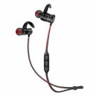 AWEI AK5 Sports Waterproof Earphone Wireless Bluetooth In-ear Headphone with Mic & Smart Magnetic Auto Swtich , For iPhone, Samsung, Huawei, Xiaomi, HTC and Other Smartphones(Red) - 2
