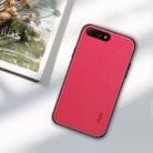 MOFI Anti-slip PC + TPU + Cloth Case for iPhone 8 Plus & 7 Plus(Magenta) - 1