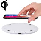 5V 2A Fast Charging Qi Wireless Charger Pad Station with Micro USB Cable(White) - 1