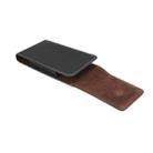 5.2 inch Universal Vertical Lambskin Texture Waist Bag  for iPhone XS, Galaxy S10e, Huawei P30 (Black) - 5