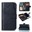 Litchi Texture Horizontal Flip Leather Case for iPhone 7 Plus, with Nine Card Slots & Wallet & Photo Frame(Black) - 1