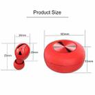 Xi9 Wireless Sports Charging Bin In-ear 5.0 Mini Bluetooth Earphone(Black Red) - 11