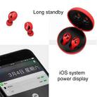 Xi9 Wireless Sports Charging Bin In-ear 5.0 Mini Bluetooth Earphone(Black Red) - 12